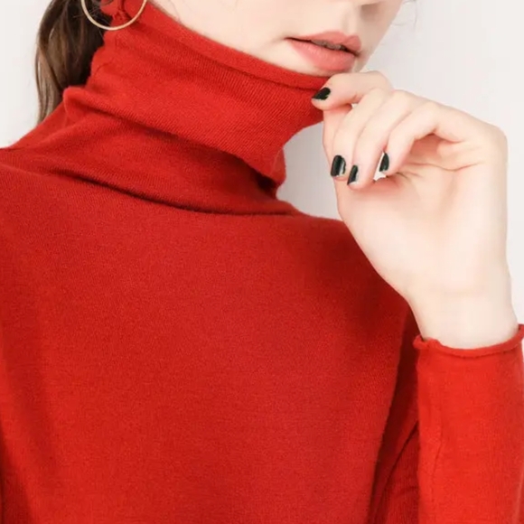 NWT Turtleneck Sweater in Red - Picture 1 of 4